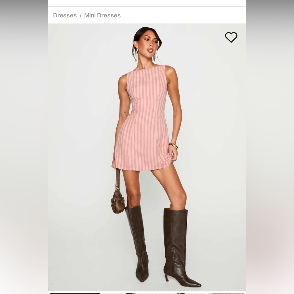 Striped Pink Mini Dress